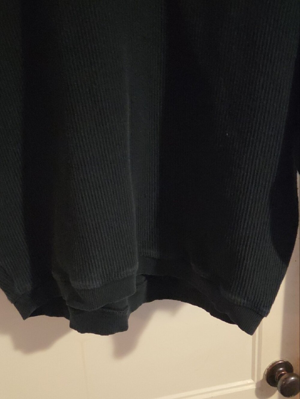 aerie Womens Black Half-Zip Ribbed Pullover - Picture 4 of 12